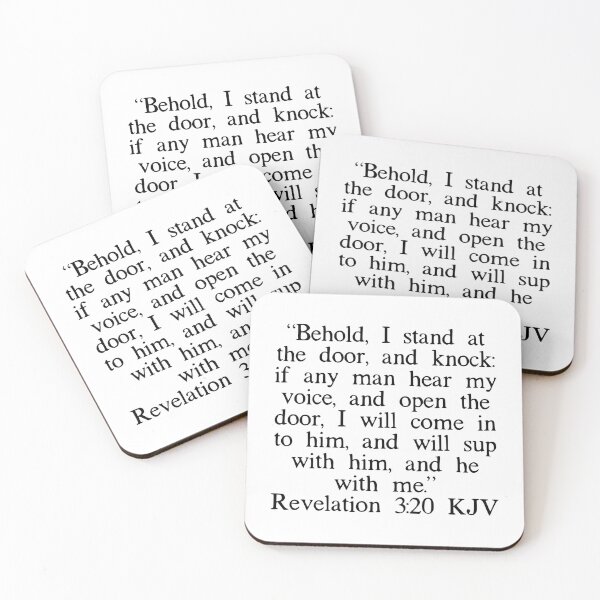 Item preview, Revelation 3:20 KJV designed and sold by IBMClothing.