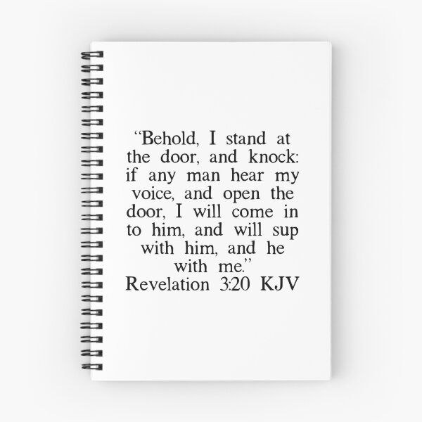 Item preview, Revelation 3:20 KJV designed and sold by IBMClothing.