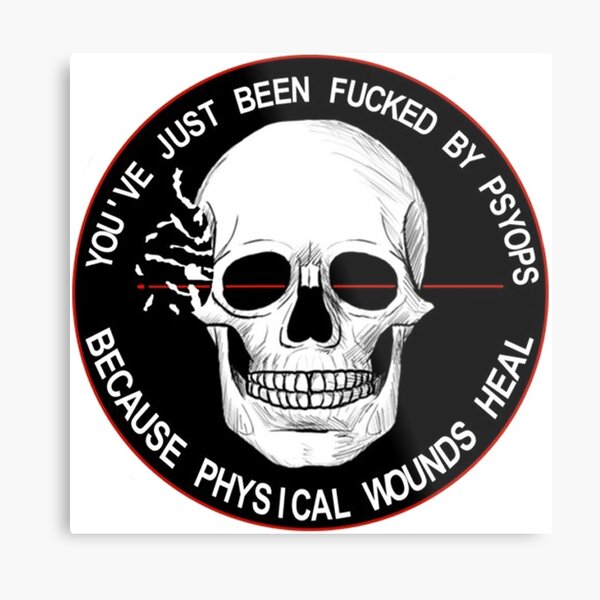 4chan Pol Psyops Insignia Metal Print By B33z3r Redbubble