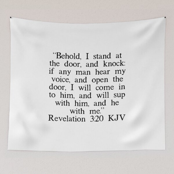 Item preview, Revelation 3:20 KJV designed and sold by IBMClothing.