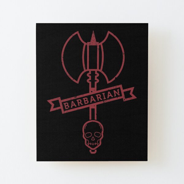 Barbarian Wood Mounted Print