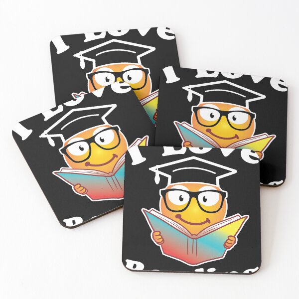 Item preview, Love Reading Love Emojis Love This Gift design graphic designed and sold by Lisbob.