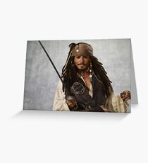 Captain Jack Sparrow Grußkarte