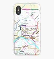 Paris Metro map iPhone Case