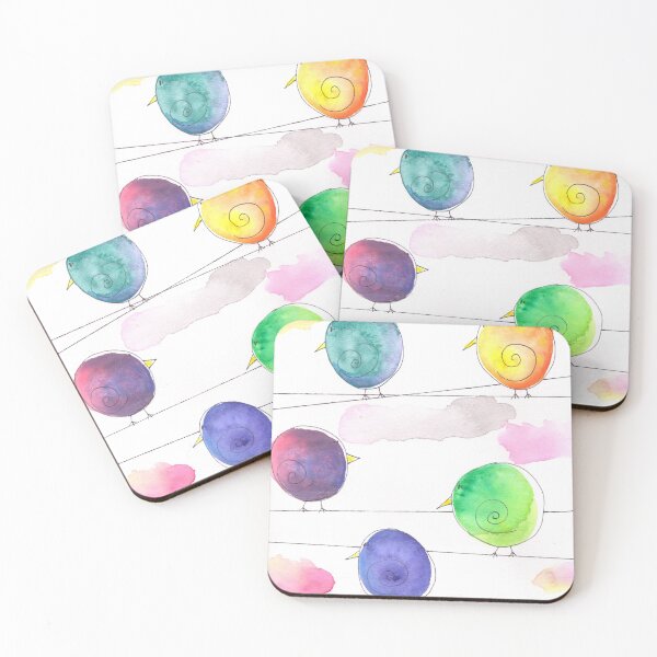 Item preview, Watercolor Swirly Birds designed and sold by Megan Kane Stone.