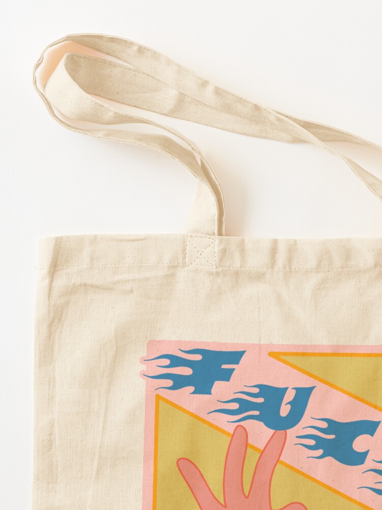 Alternate view of F*ck The System - The Peach Fuzz Tote Bag