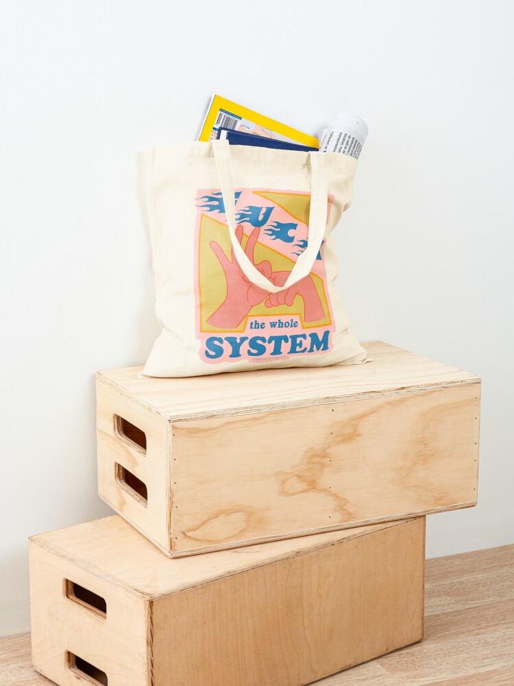 Alternate view of F*ck The System - The Peach Fuzz Tote Bag