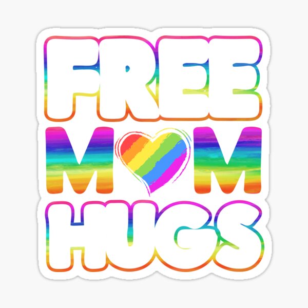 Download Free Mom Hugs Stickers Redbubble