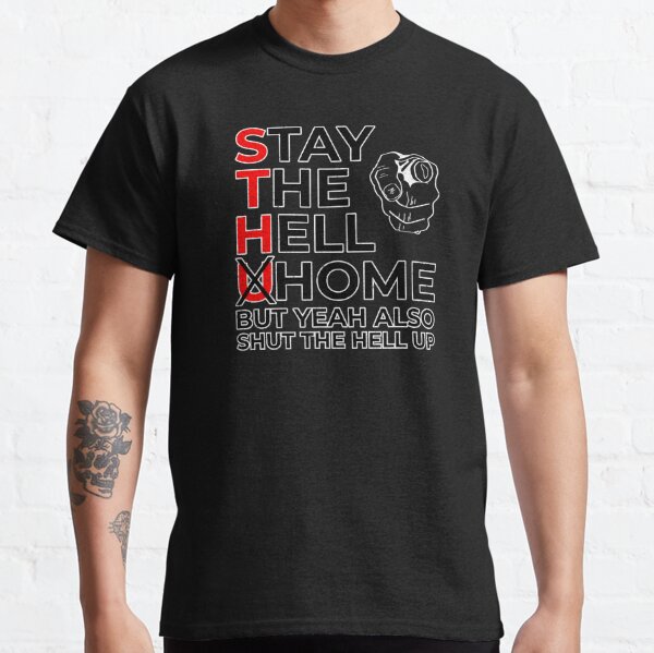 Maroon Drop Shoulder T-shirt (Shut the Hell Your Mouth) - Gorur Ghash