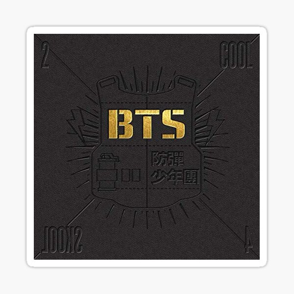 2 Cool 4 Skool Album Cover BTS Sticker