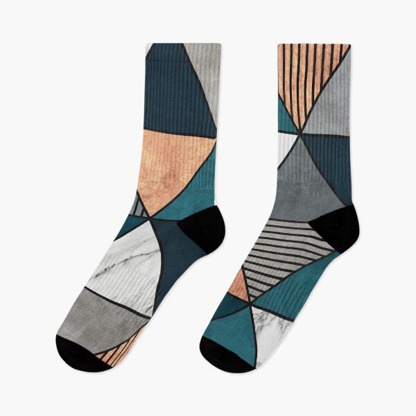 Item preview, Copper, Marble and Concrete Triangles 2 with Blue designed and sold by Zoltan Ratko.