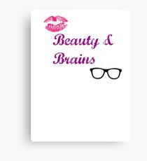 Beauty & Brains Canvas Print