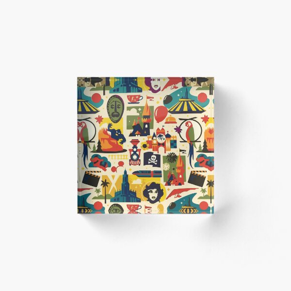 Magical Pattern Acrylic Block