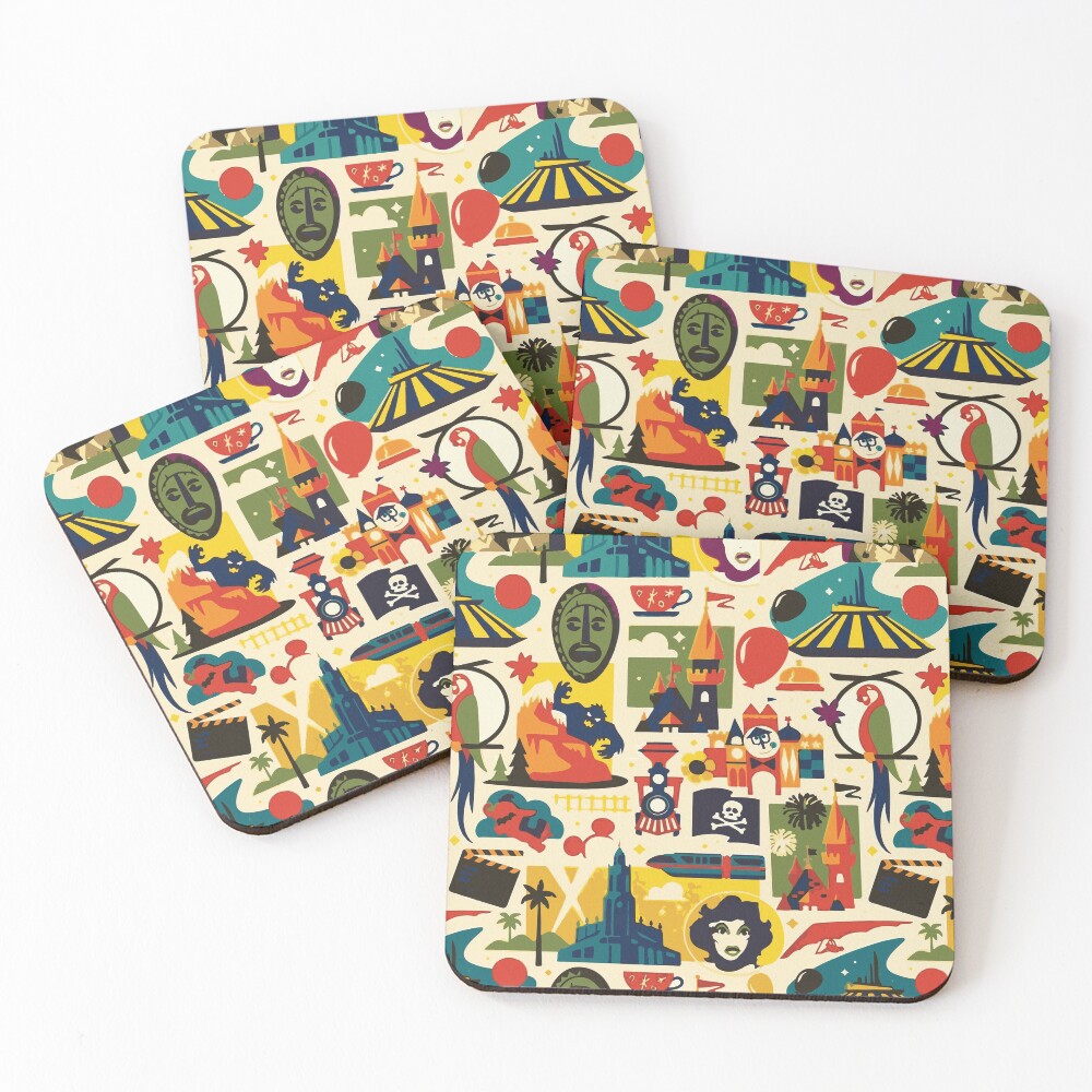 Magical Pattern Coasters (Set of 4)