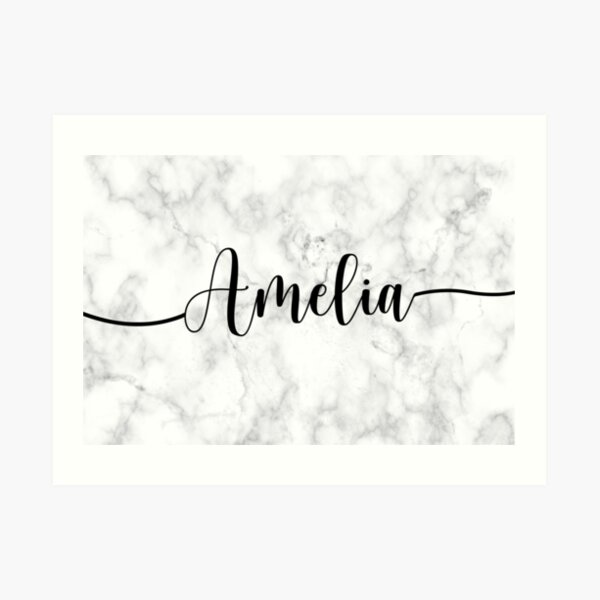 Amelia Name Art Prints | Redbubble