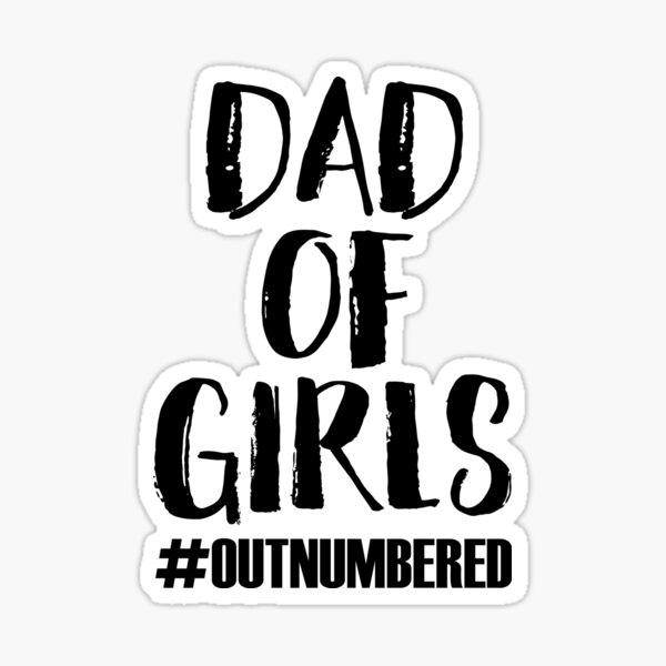 Dad of Girls Outnumbered SVG