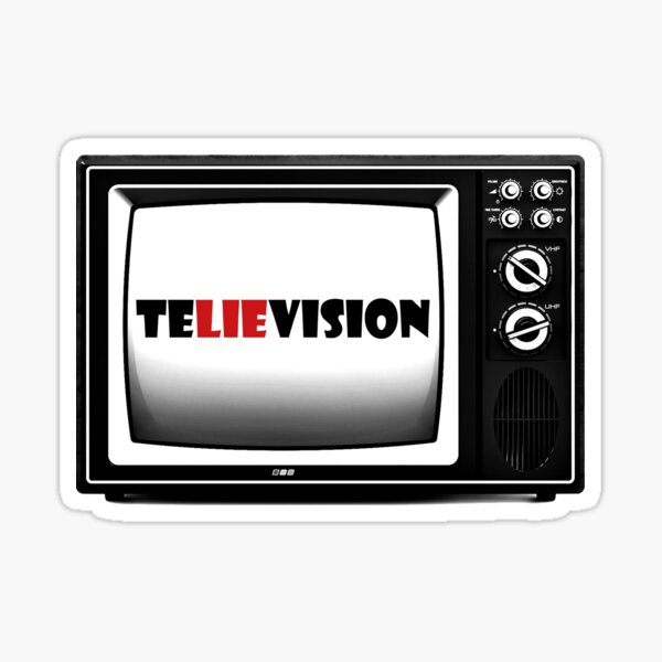 teLIEvision - fake news, the media is lying Sticker