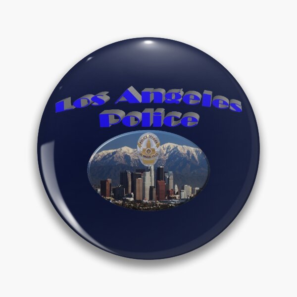 Item preview, Los Angeles Skyline With LAPD Badge designed and sold by Lawrence Baird.