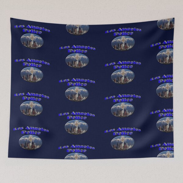 Item preview, Los Angeles Skyline With LAPD Badge designed and sold by Lawrence Baird.