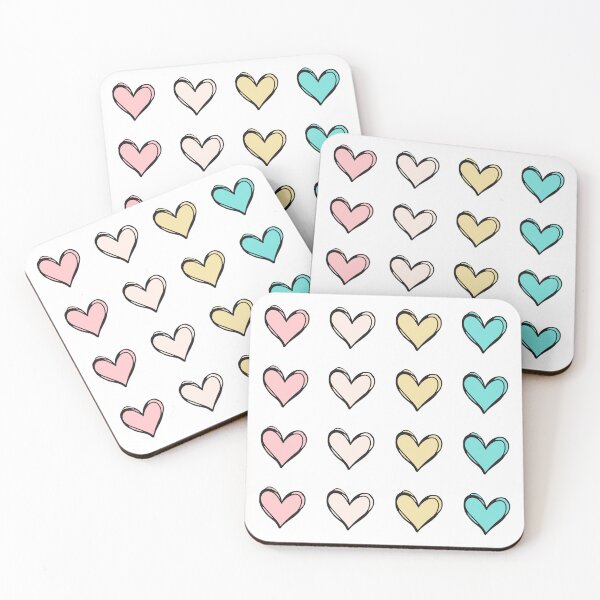 Item preview, Cute Colorful Pastel Heart Pattern  designed and sold by Team150Designz.
