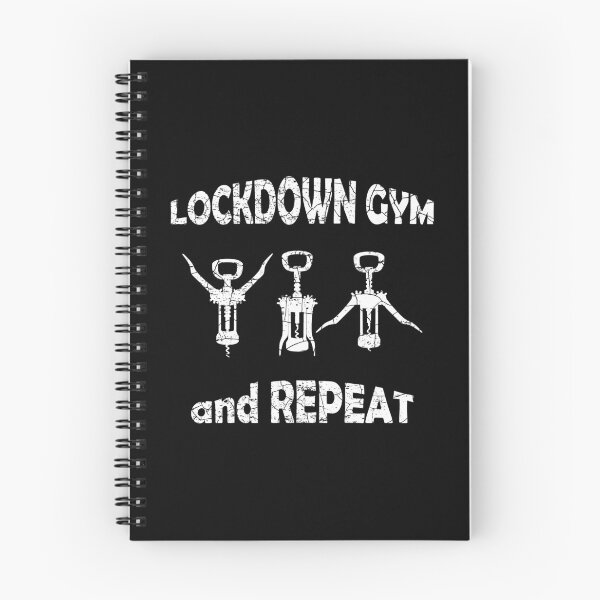 Item preview, Lockdown Gym And Repeat Quarantine Covid 19 Workout for Wine Lovers T-shirt designed and sold by MPO T-shirts.