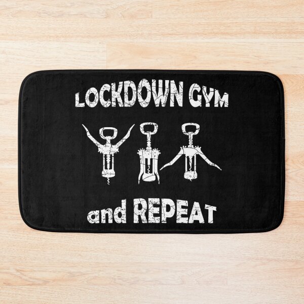 Item preview, Lockdown Gym And Repeat Quarantine Covid 19 Workout for Wine Lovers T-shirt designed and sold by MPO T-shirts.