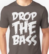 Drop The Bass (White) Unisex T-Shirt