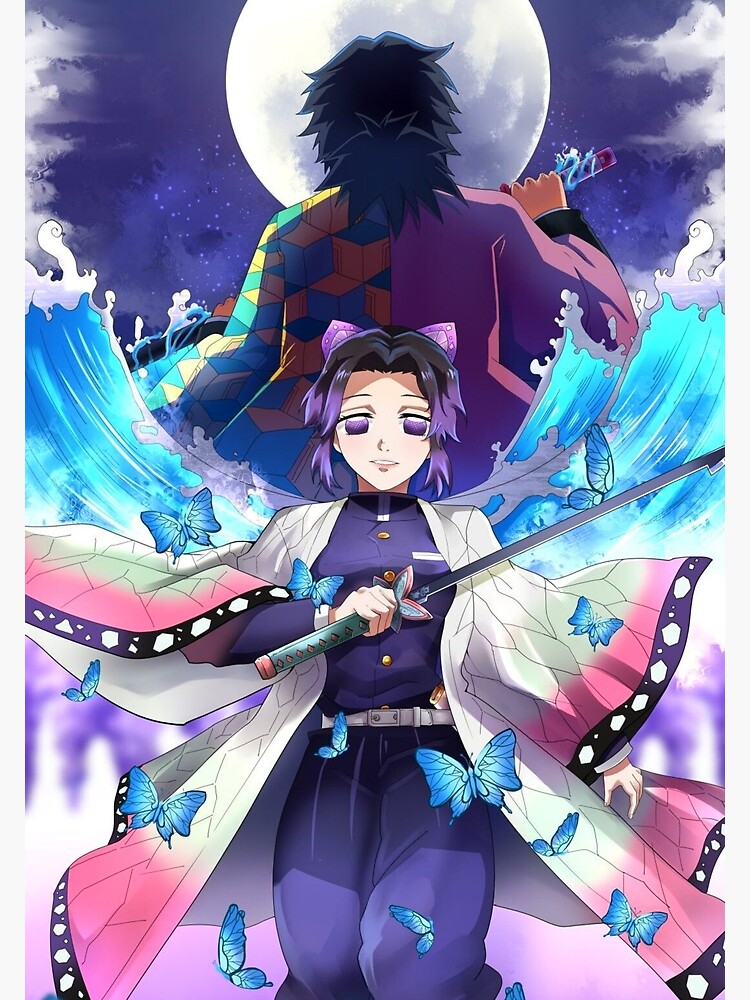 "Shinobu Kocho and Giyu Tomioka Demon Slayer" Poster by ...