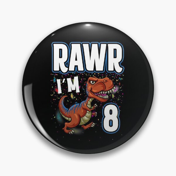 Item preview, Rawr Im Eight - Dinosaur Birthday designed and sold by Meliafroggy.
