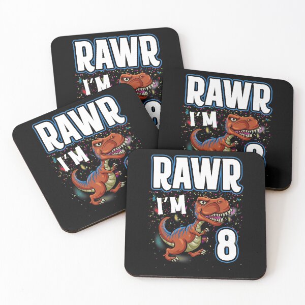 Item preview, Rawr Im Eight - Dinosaur Birthday designed and sold by Meliafroggy.