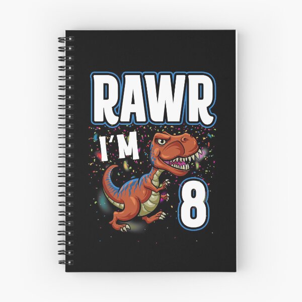 Item preview, Rawr Im Eight - Dinosaur Birthday designed and sold by Meliafroggy.