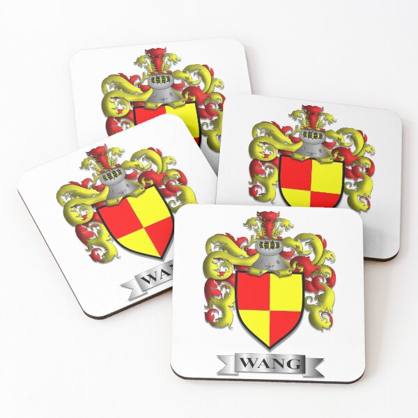 Item preview, Wang Family Name, Heraldic Crest And Shield designed and sold by Paddyarts.