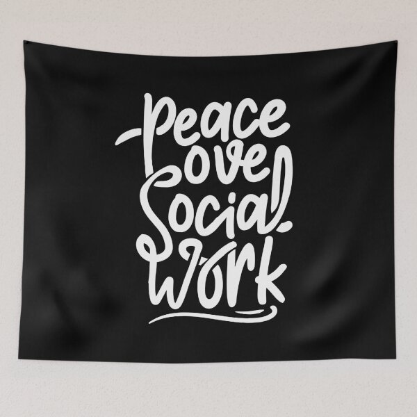 Item preview, Peace Love Social Work Appreciation Self Care Gift  designed and sold by 2blackcherries.