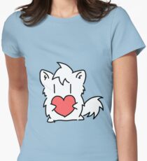 Mroo sends love to the World Women's Fitted T-Shirt