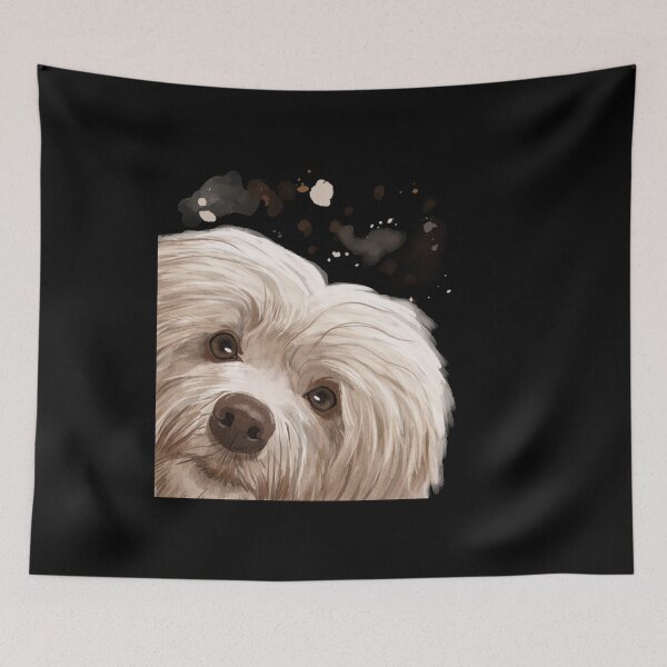 Item preview, Curious Havanese Dog designed and sold by alwe-designs.