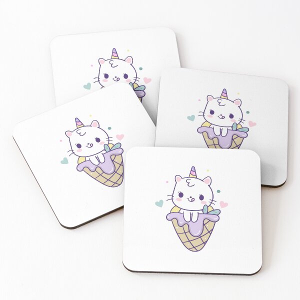 Item preview, cute cat ice cream designed and sold by Wolfsign.