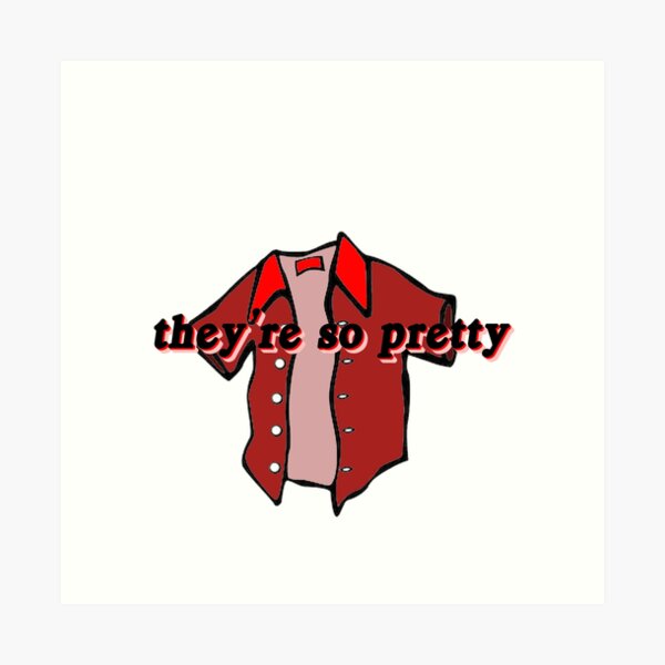 they're so pretty in their button down shirt Art Print