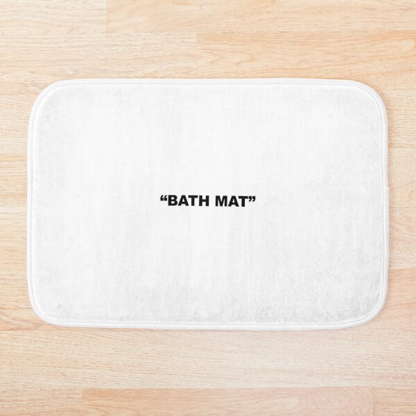 BATH MAT Off White - Cool Virgil Abloh Parody Designer clothes Bath Mat