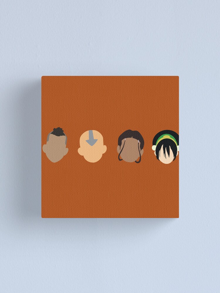 "Avatar The Last Airbender Sokka, Aang, Katara, and Toph Minimalist