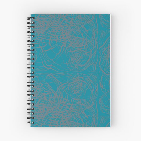 Item preview, Abstract Botanical Pattern on Turquoise Blue designed and sold by Nugget Of Happiness.