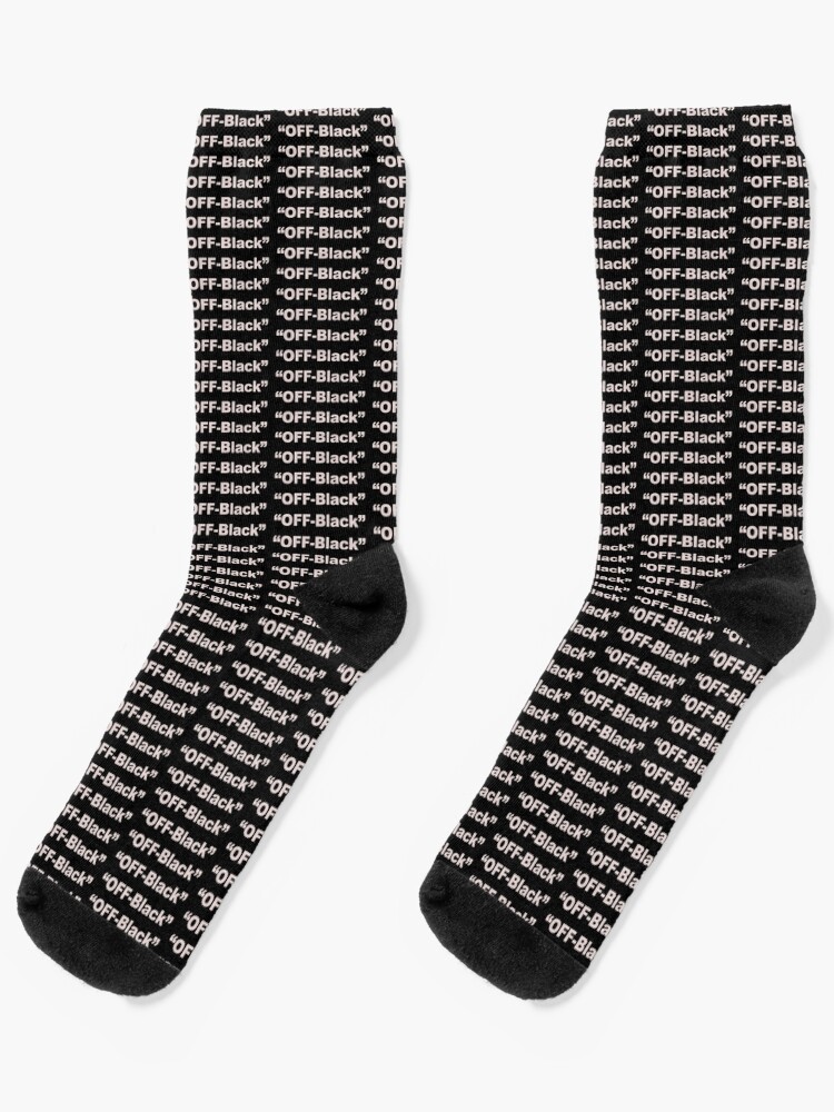 Off White off black - Cool Virgil Abloh Parody Designer clothes" Socks by NewMerchandise | Redbubble