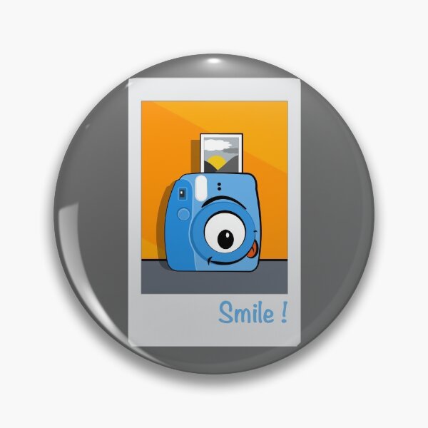 Item preview, Smile! Instax blue is ready to take your picture designed and sold by Gillillu.