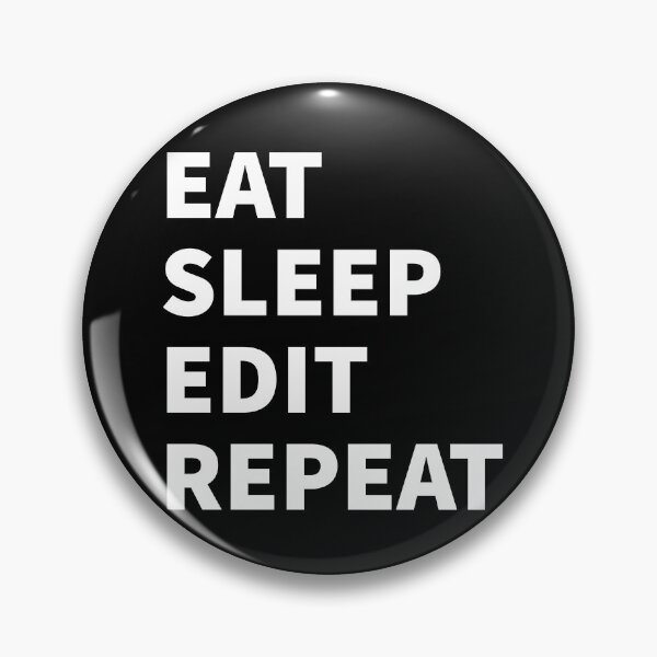 Item preview, Eat Sleep Edit Repeat T-Shirt designed and sold by derradji.
