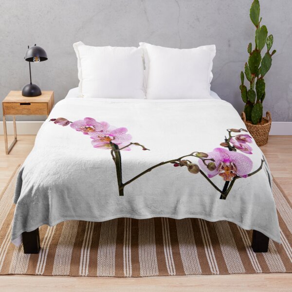 Item preview, Orchid flower on white background  designed and sold by HTPOP.