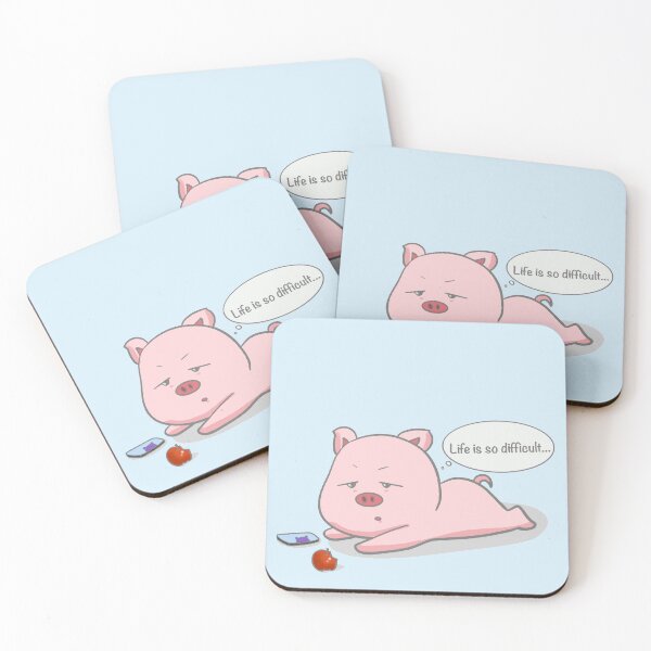 Item preview, Cute piggy is lazy designed and sold by Aerithcloud01.