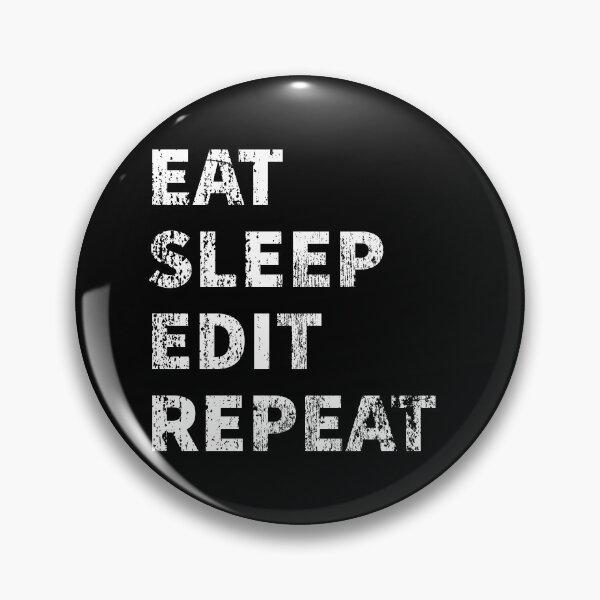 Item preview, Eat Sleep Edit Repeat T Shirt designed and sold by derradji.