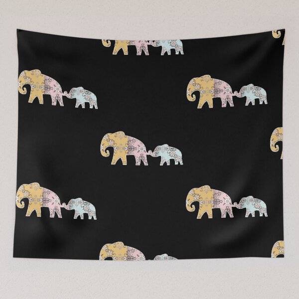 Item preview, Tricolor Elephants designed and sold by Most-Mysterious.
