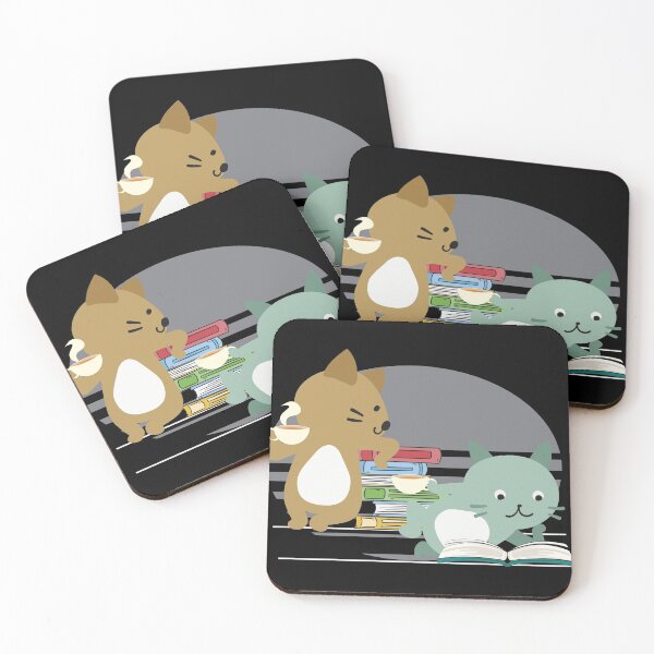 Item preview, Book Lovers Readers Kitty Kitten Cats design Books graphic designed and sold by Lisbob.