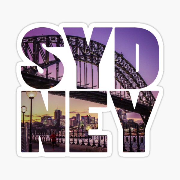 Sydney Bridge Text Sticker