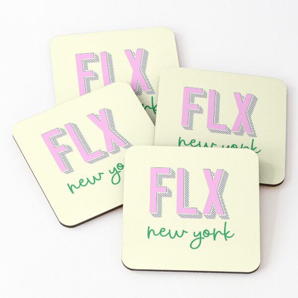 Item preview, FLX NY pink/green designed and sold by bellabarbagallo.